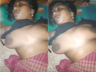 Desi Sleeping Wife with Big Boobs Husbands Video Part 1