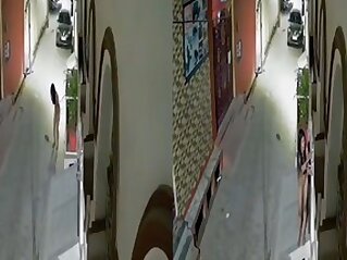 Desi indian girl caught nude on CCTV cam footage